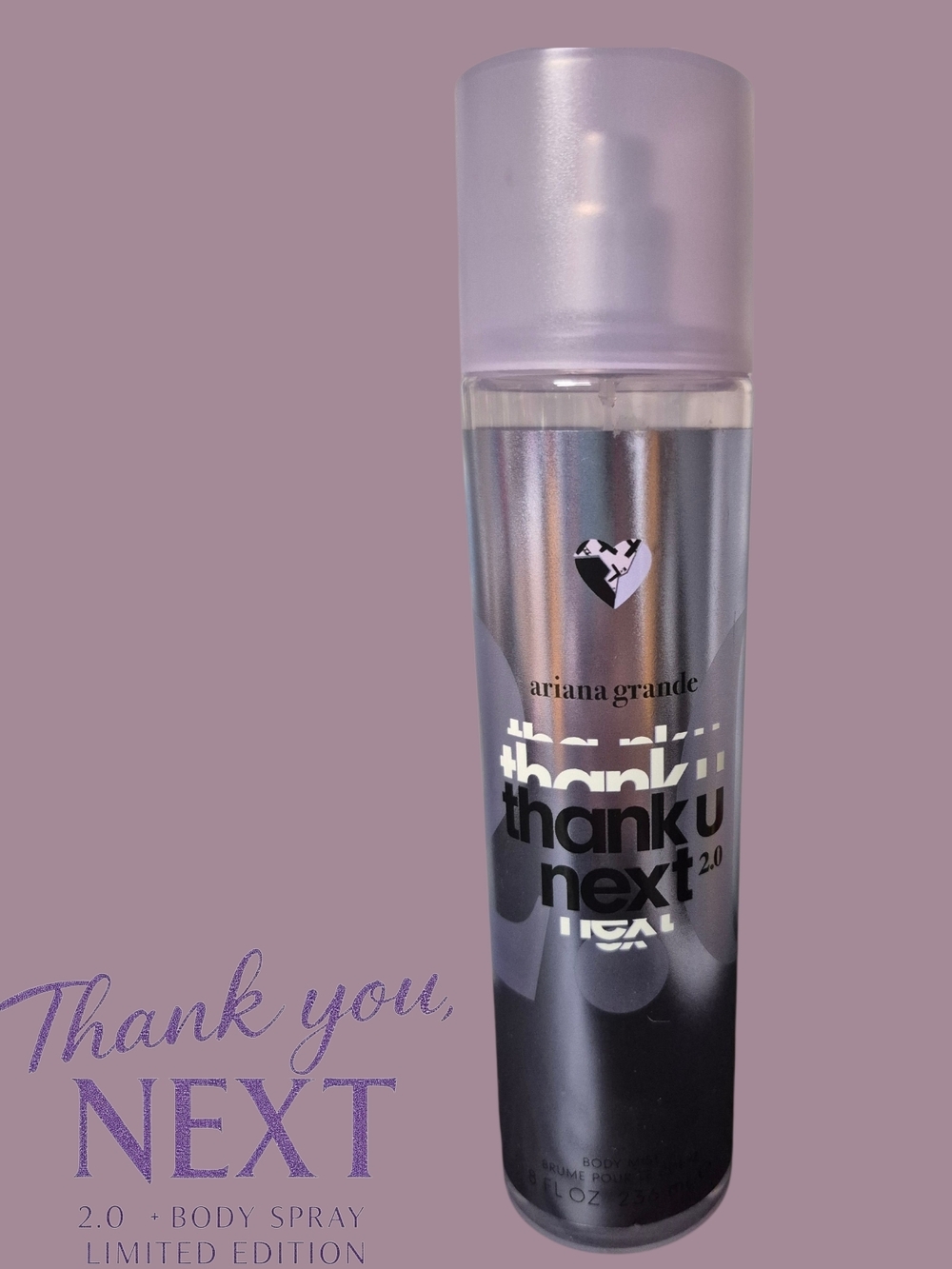 Ariana Grande Purple Iridescent Thank U, Next 2.0 Body Spray